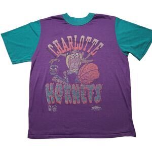 Vintage Taz Charlotte Hornets NBA T-Shirt Youth Size Medium Wormser 1994